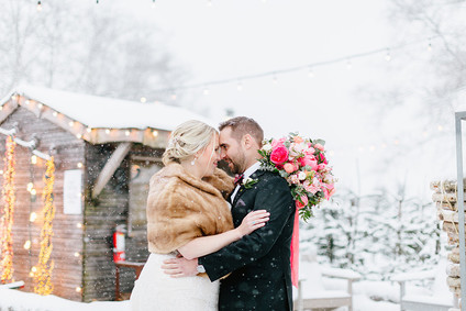 Snowy Christmas wedding at Terrain at Stylers