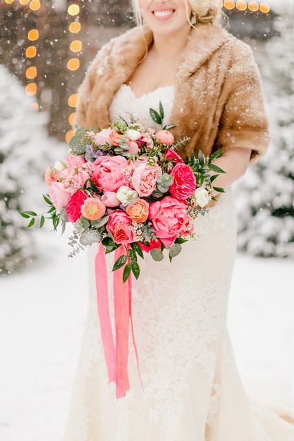Snowy Christmas wedding at Terrain at Stylers