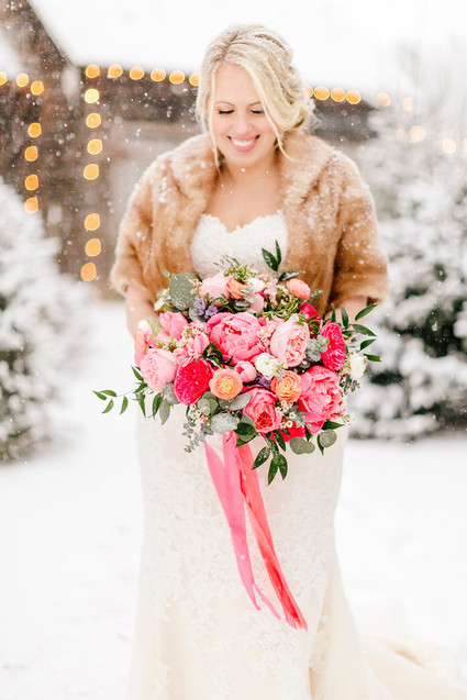 Snowy Christmas wedding at Terrain at Stylers