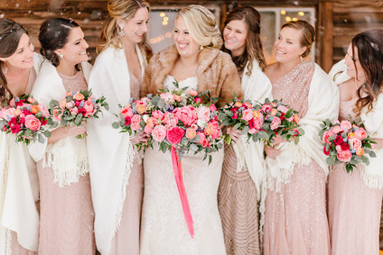 Snowy Christmas wedding at Terrain at Stylers