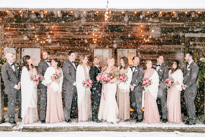 Snowy Christmas wedding at Terrain at Stylers