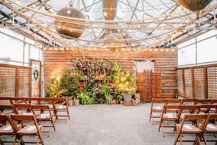 Snowy Christmas wedding at Terrain at Stylers