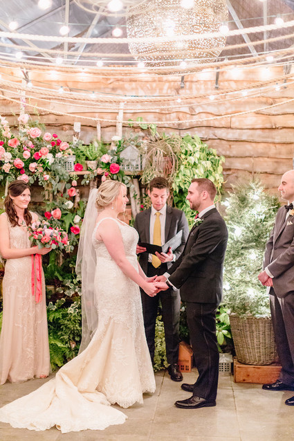 Snowy Christmas wedding at Terrain at Stylers