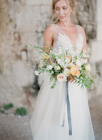 Ancient greek castle elopement at Methoni Castle Inspiration