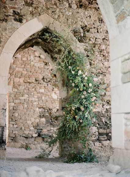 Ancient greek castle elopement at Methoni Castle Inspiration