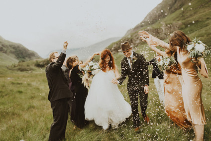 Charming indie Scottish Isle wedding