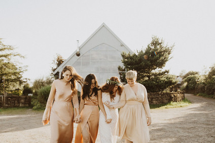 Charming greenhouse wedding reception in on the Isle of Mull in Scotland