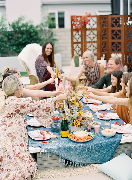 Boho llama baby shower