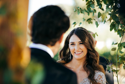 Elegant black and white wedding at Sunstone Winery