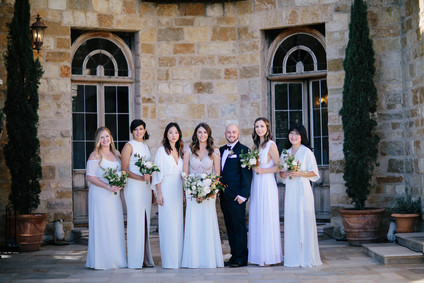 Elegant black and white wedding at Sunstone Winery