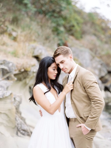 Serene modern Galiano Island wedding inspiration