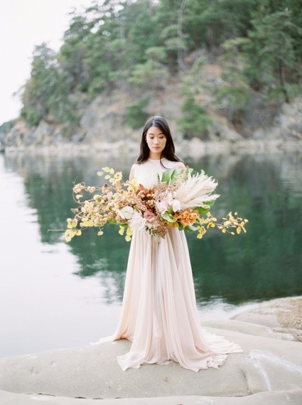 Serene modern Galiano Island wedding inspiration