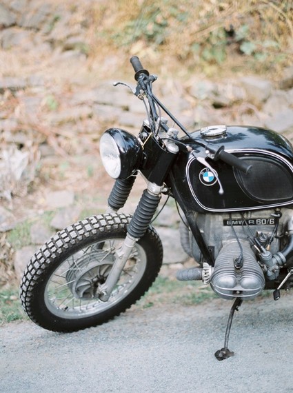 Stylish mod engagement photos on Galiano Island