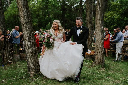 Moody foodie wedding in Edmonton