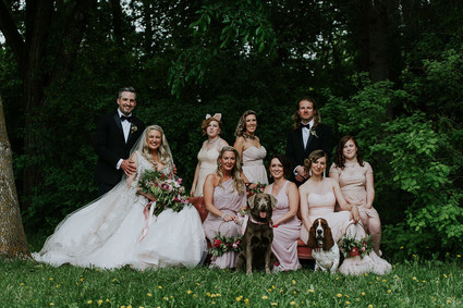 Moody foodie wedding in Edmonton