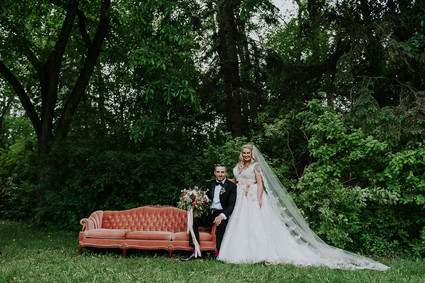 Moody foodie wedding in Edmonton