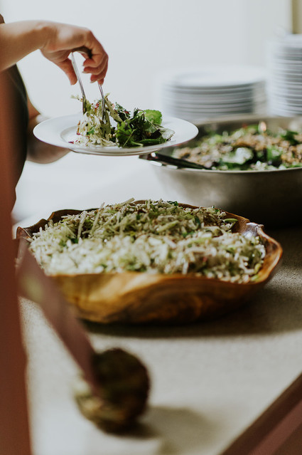 Moody foodie wedding in Edmonton