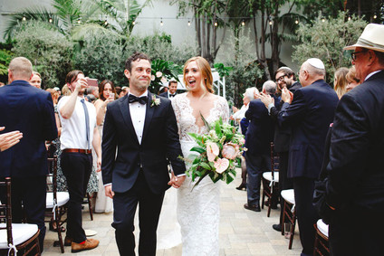 Modern jewel tone wedding at Vibiana in DTLA