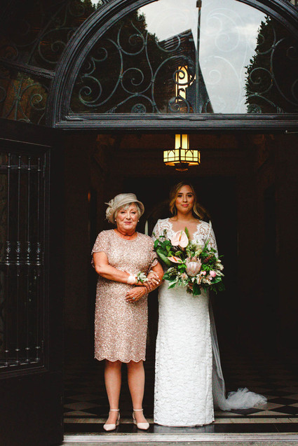 Modern jewel tone wedding at Vibiana in DTLA