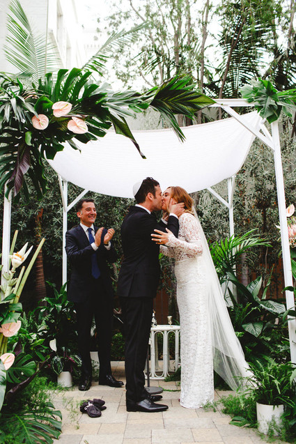 Modern jewel tone wedding at Vibiana in DTLA