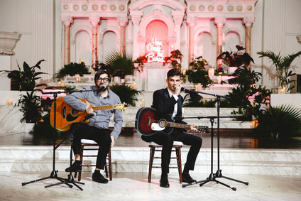 Modern jewel tone wedding at Vibiana in DTLA