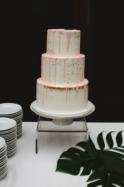 Simple modern drip cake