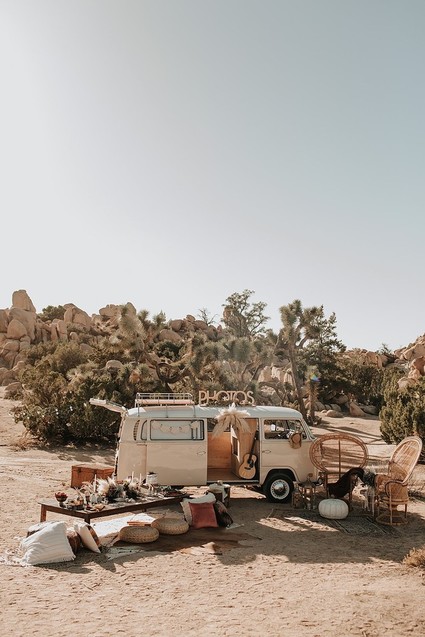 Bohemian road trip elopement ideas in Joshua Tree