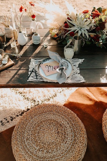 Bohemian road trip elopement ideas in Joshua Tree