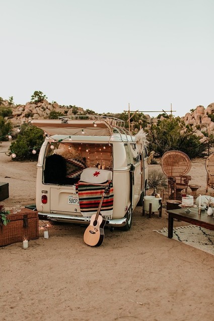 VW van wedding decor
