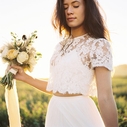 Golden hour late summer farmhouse wedding inspiration