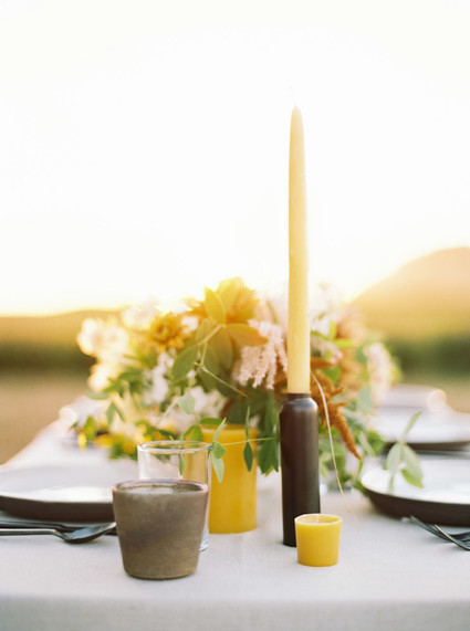 Golden hour late summer farmhouse wedding inspiration