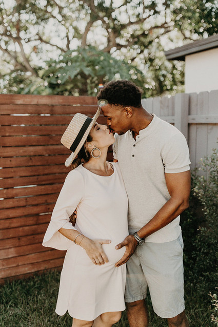 Winter backyard baby shower