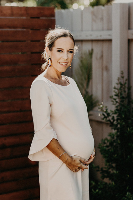 Winter backyard baby shower