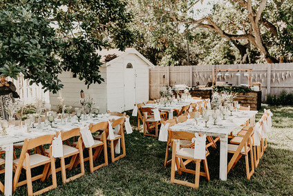 Winter backyard baby shower