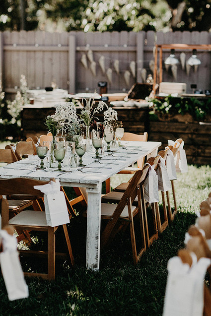 Winter backyard baby shower