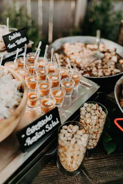 Winter backyard baby shower