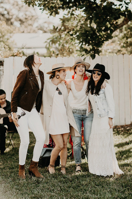 Winter backyard baby shower