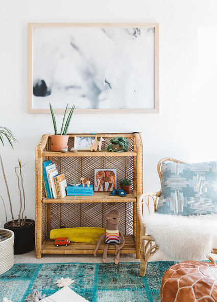 Modern boho boy's nursery