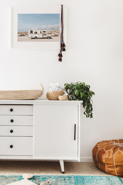 Modern boho boy's nursery