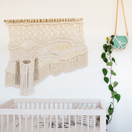 Modern boho boy's nursery