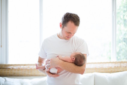 Casual Echo Park newborn photos by Amanda Gallant