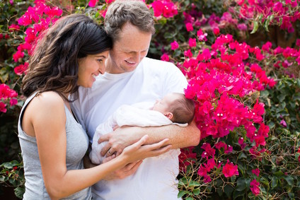 Casual Echo Park newborn photos by Amanda Gallant