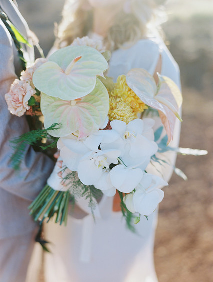 Tropical bridal bouquet