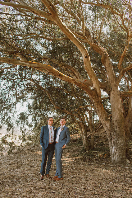 Modern same sex wedding at Foreign Cinema in San Francisco