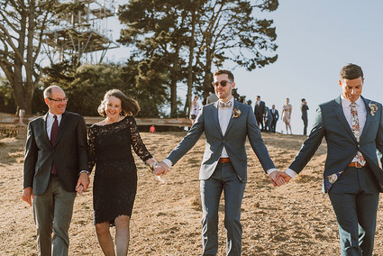 Modern same sex wedding at Foreign Cinema in San Francisco