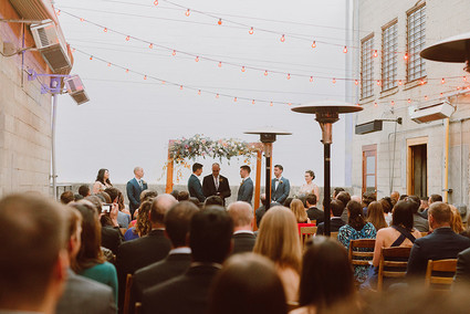 Modern same sex wedding at Foreign Cinema in San Francisco