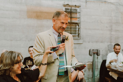 Modern same sex wedding at Foreign Cinema in San Francisco