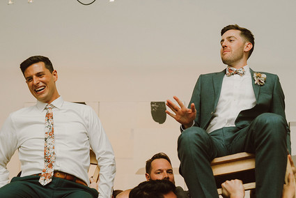 Modern same sex wedding at Foreign Cinema in San Francisco
