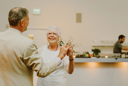 Modern same sex wedding at Foreign Cinema in San Francisco
