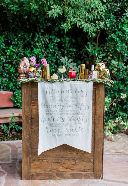 Jewel Tone garden wedding editorial at Eden Gardens
